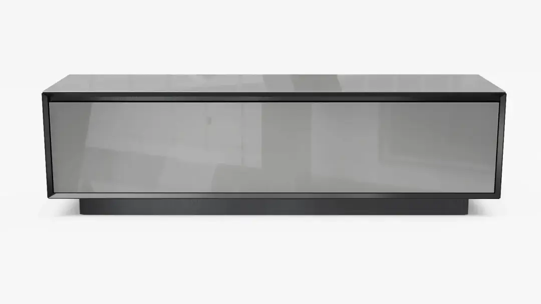 Тумба однодверная Glass, цвет Черный + Серый фото - 2 - большое изображение