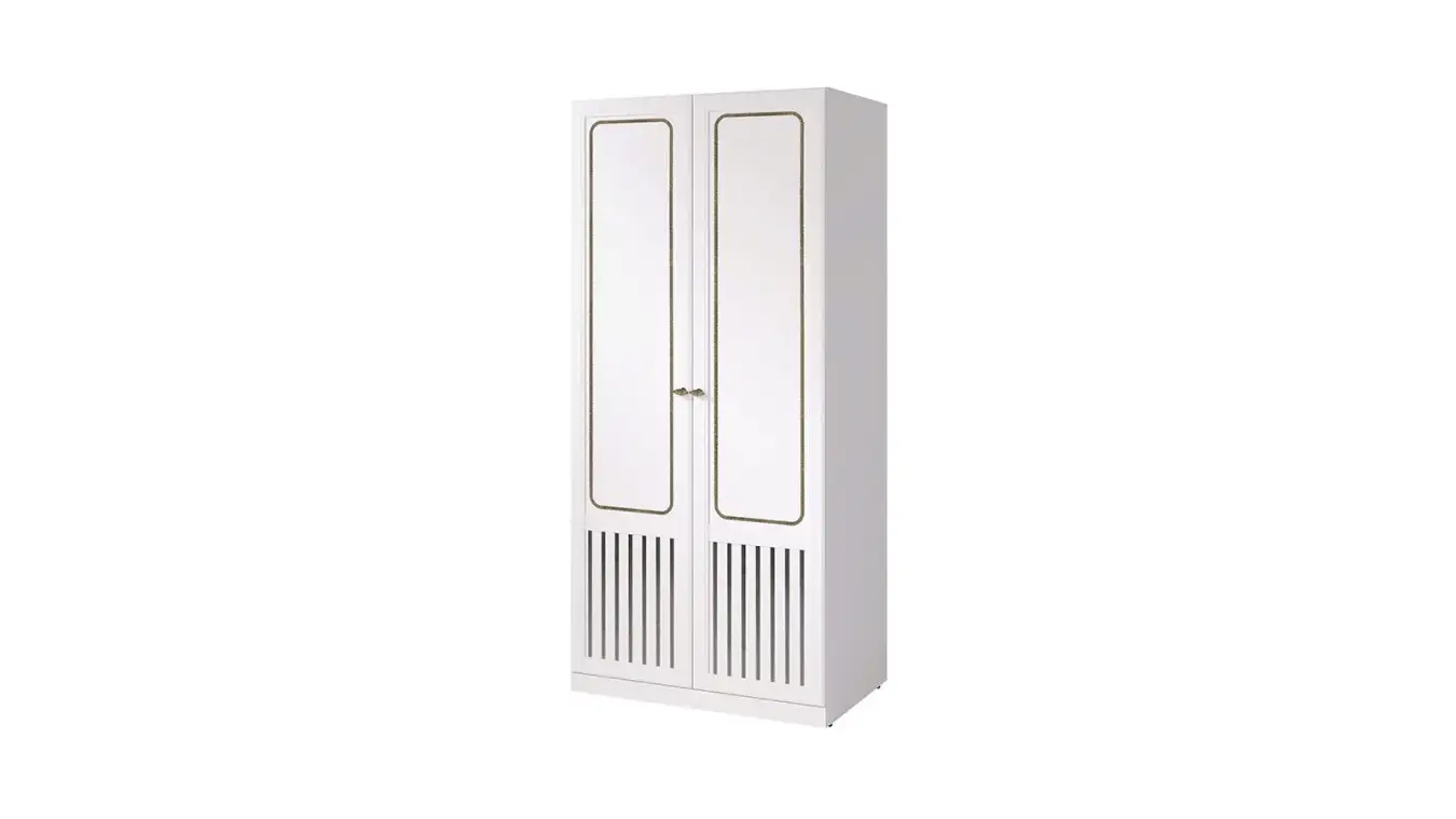 Шкаф двухдверный Ricky, цвет Белый Премиум фото - 6 - большое изображение
